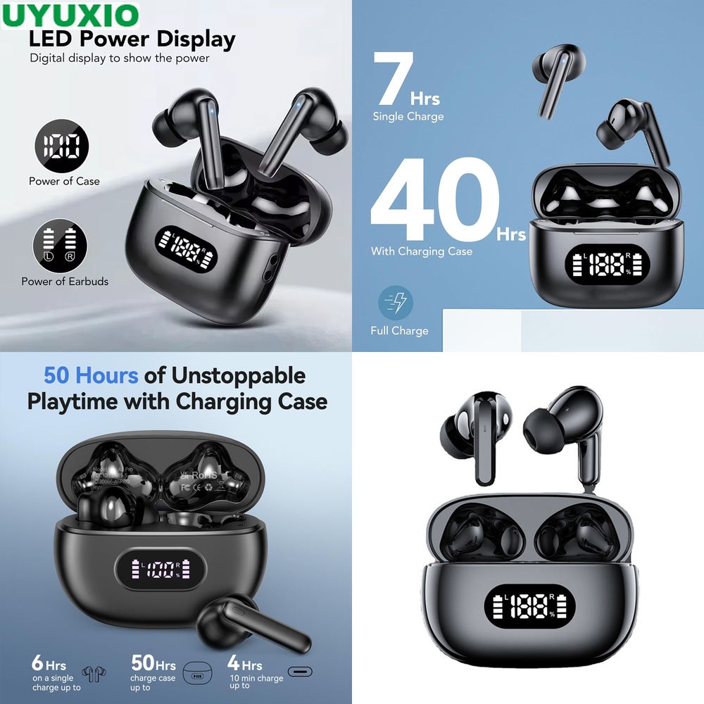 Smart Home Bone - Auriculares Inalámbricos con Pantalla Digital LED