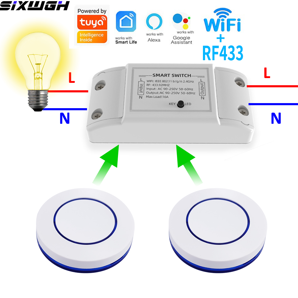 Smart Home Sistem - Interruptor Inteligente WiFi Tuya de 16A,