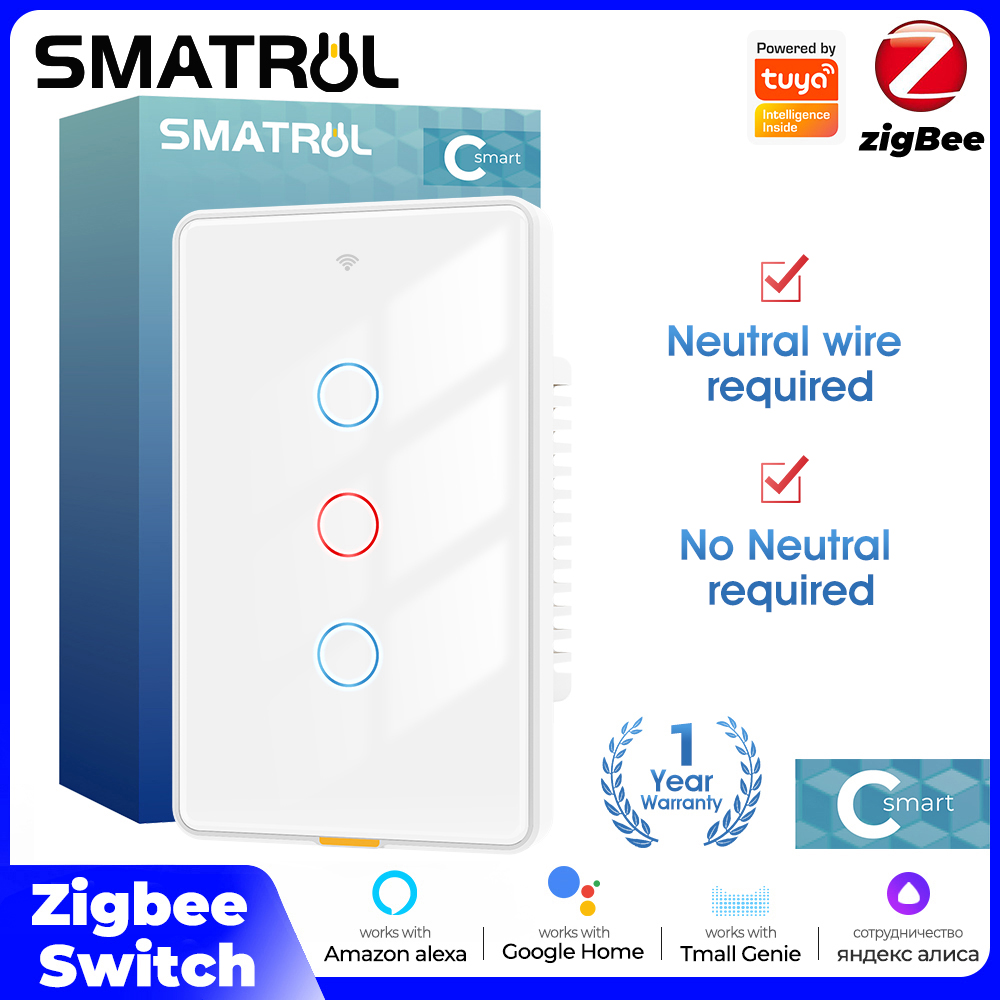 Smart Home Z Wave - Interruptor táctil de luz inteligente Tuya