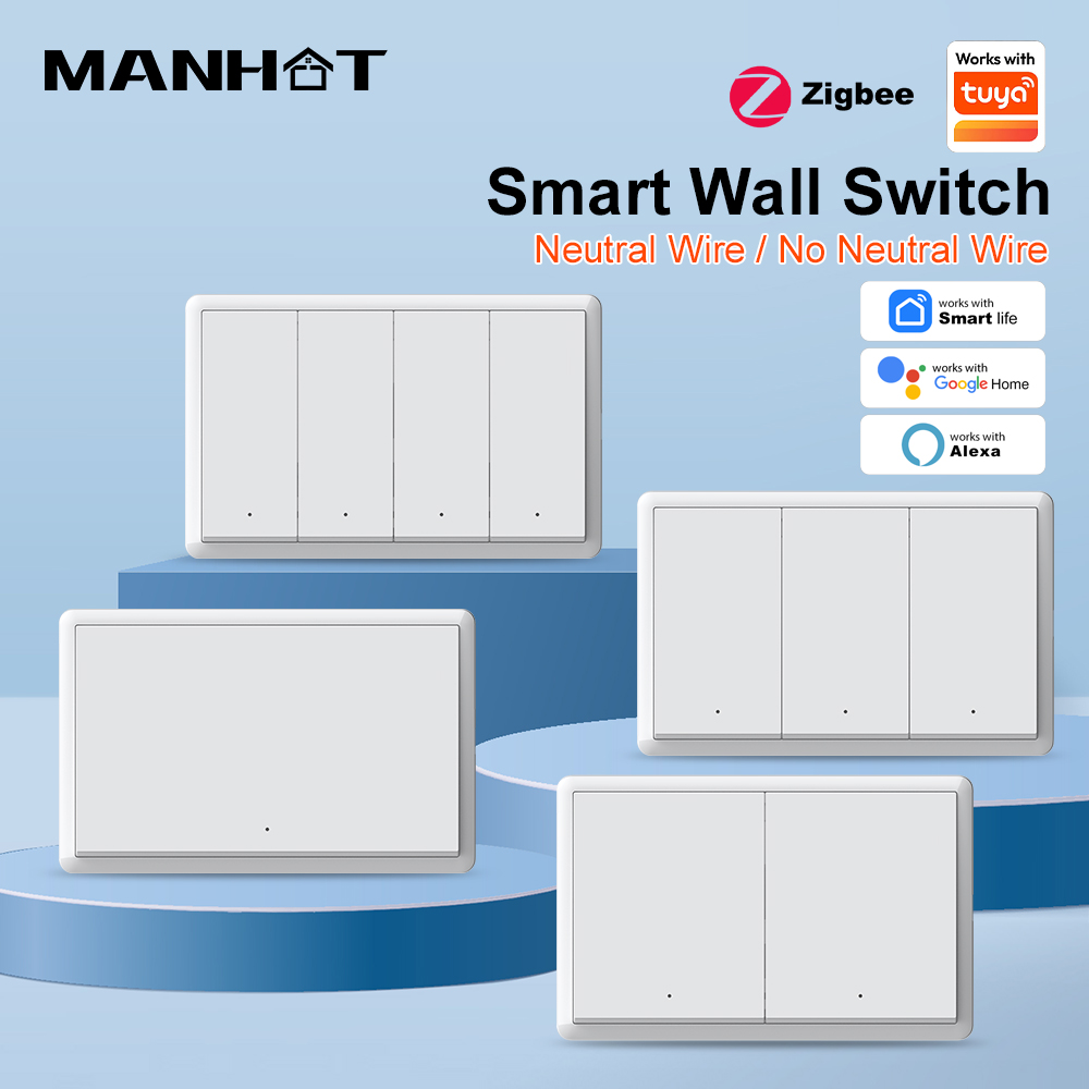 Smart Home Ikea - Interruptor Inteligente ZigBee3.0 MANHOT, Sin Cable