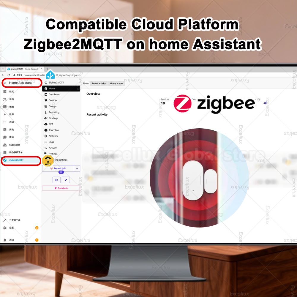 Sensor de ventana de puerta Zi - Smart Home Zigbee 3.0 reseña y precio