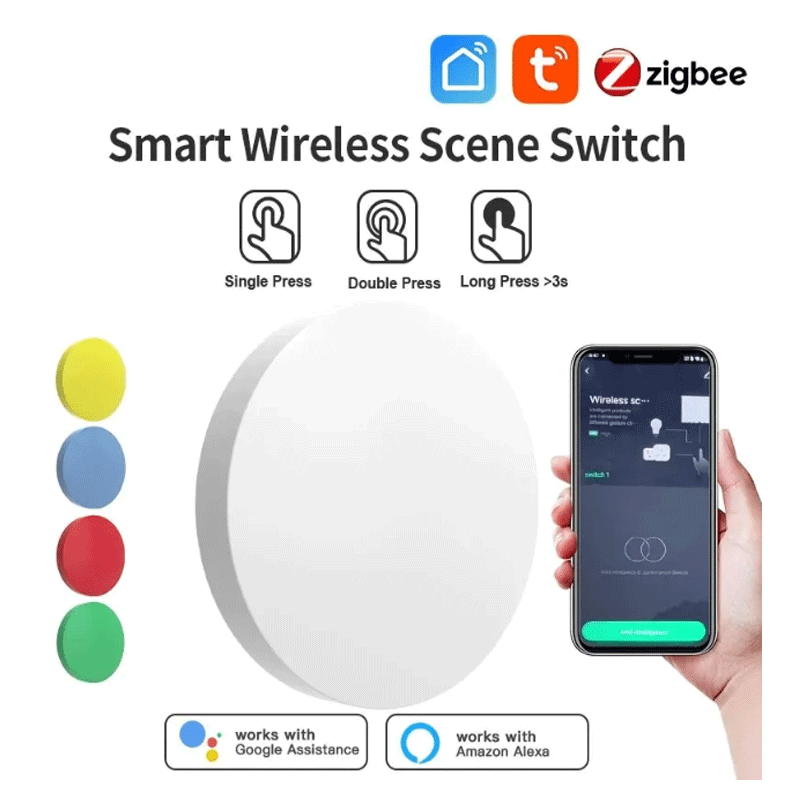 Interruptor de Escena Inalámbr - Smart Home Button reseña y precio