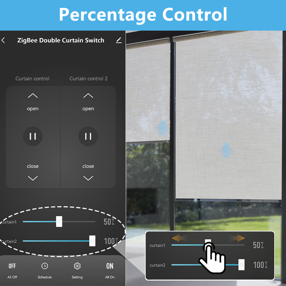 Interruptor de Cortinas Dobles - Smart Home Z Wave reseña y precio