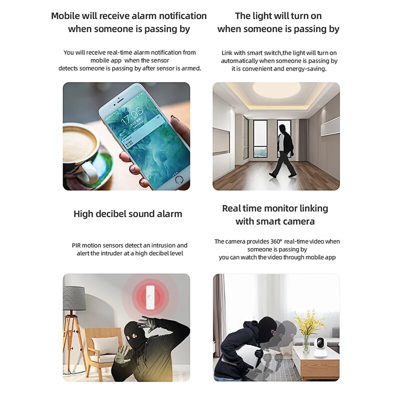 Tuya-Sensor de movimiento Zigb - Smart Home Sistem reseña y precio