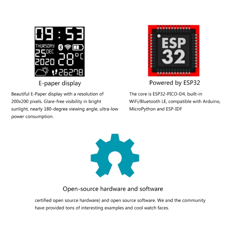 Reloj inteligente K0EA ESP32,  - Smart Home Open Source reseña y precio