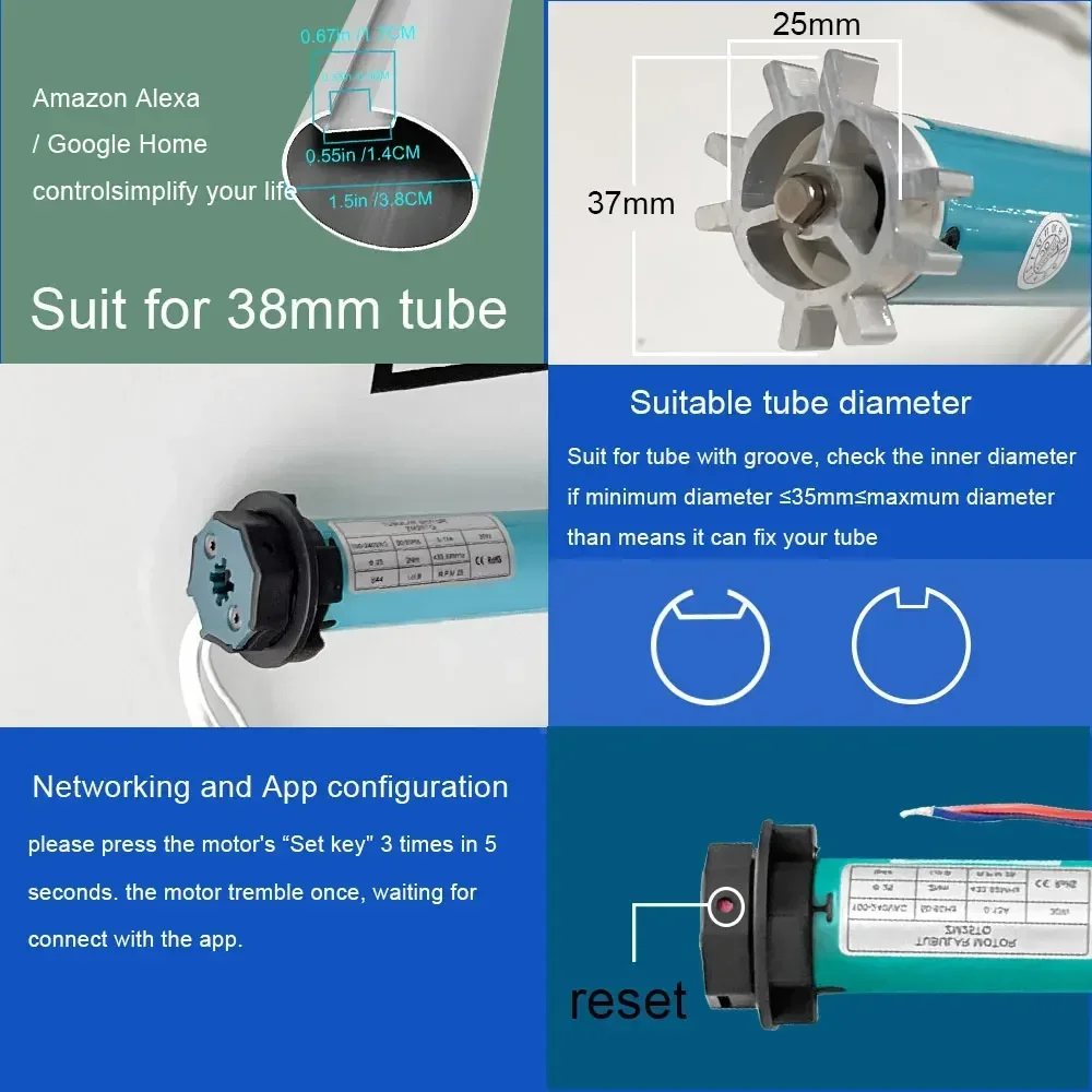 SZMYQ 25mm 2N Sistema de Motor - Curtain Motor reseña y precio