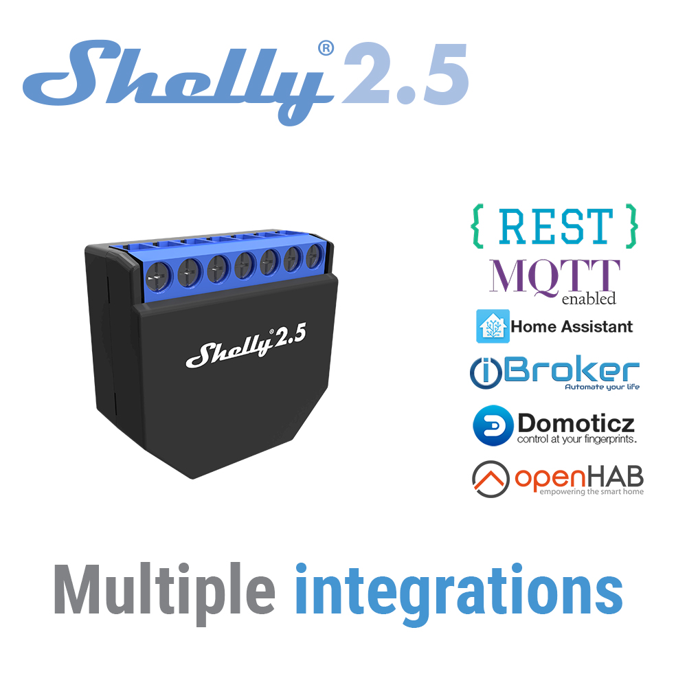 Shelly 2,5 hogar inteligente d - Smart Home Open Source reseña y precio