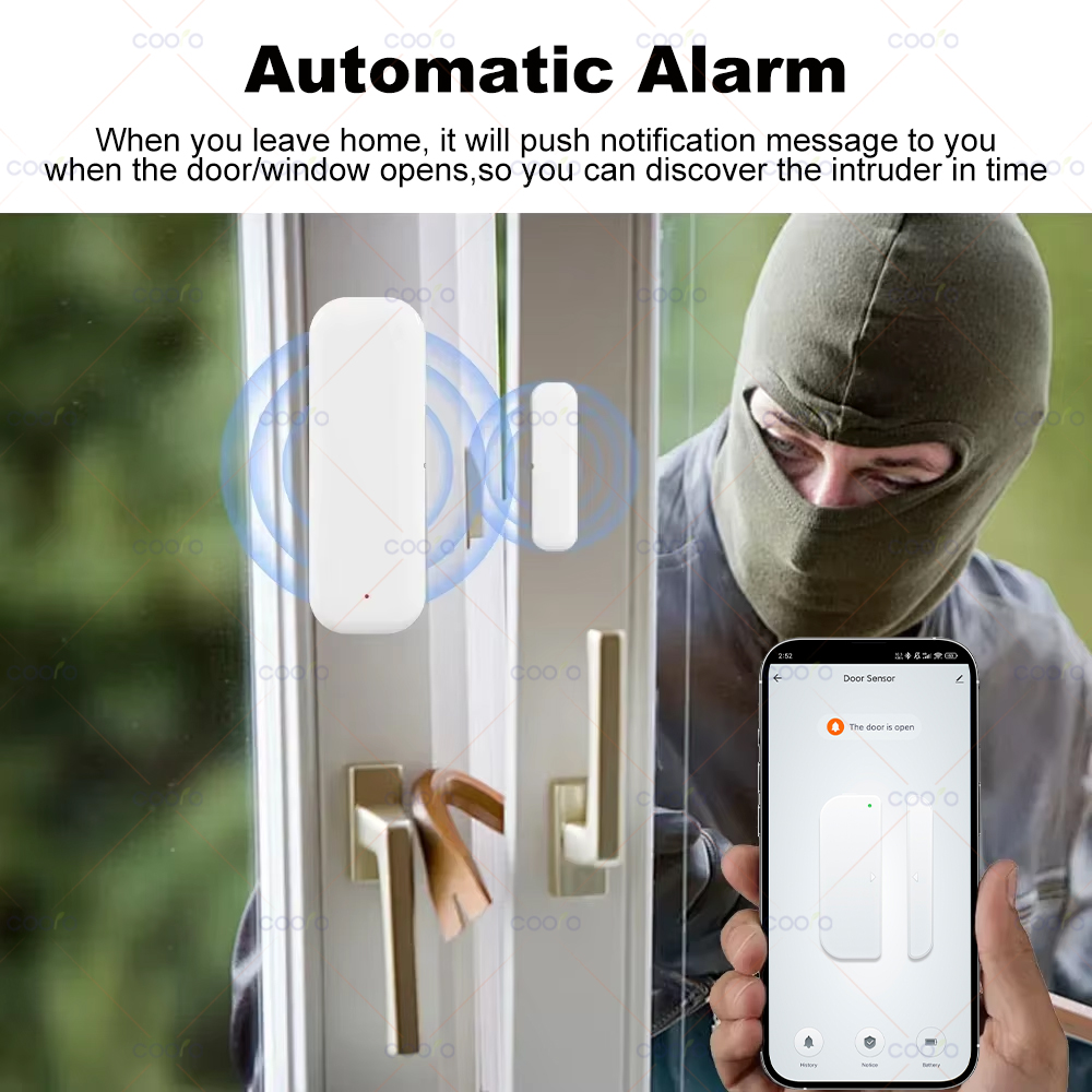 Sensor de Puerta y Ventana Zig - Smart Home Zigbee 3.0 reseña y precio