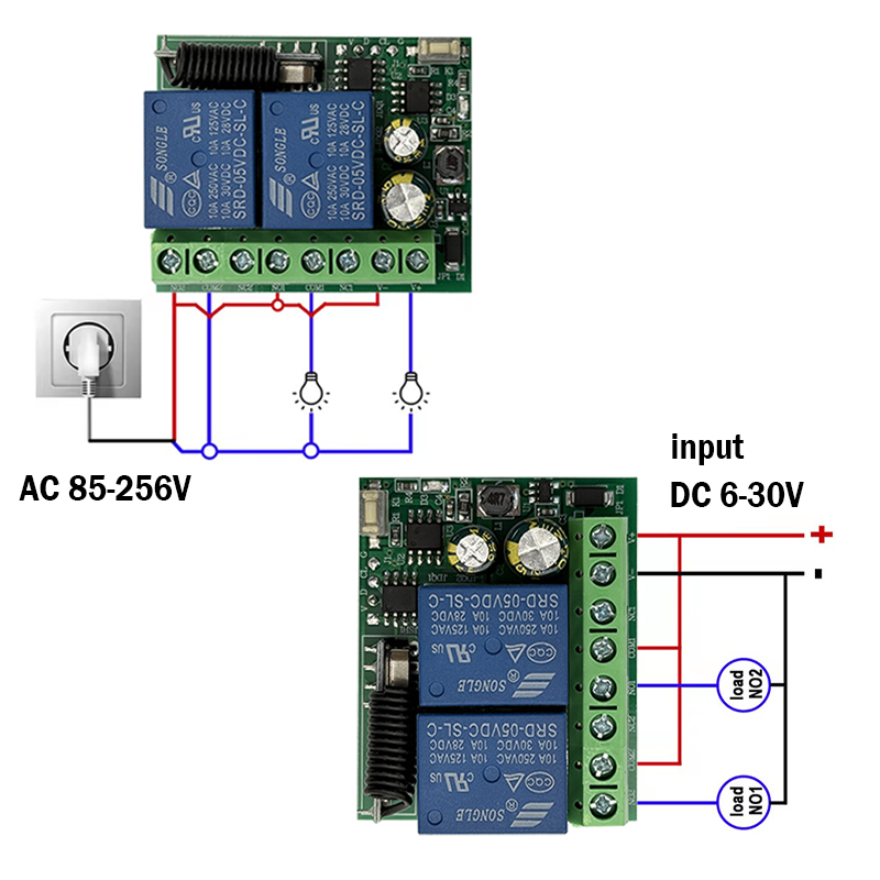 DC 12V 24V AC 220V RF433 2CH m - Curtain Motor reseña y precio