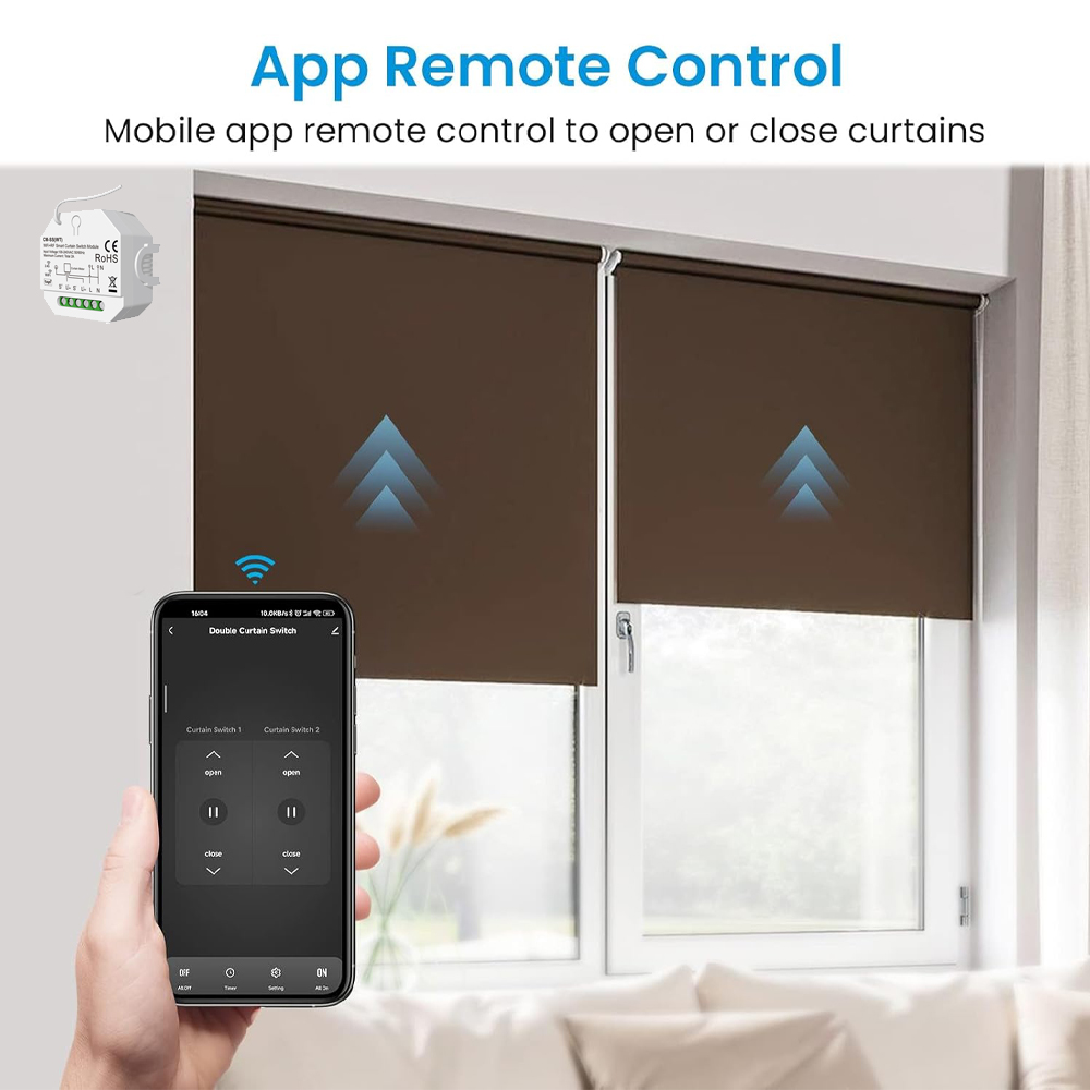 Interruptor de cortina intelig - Curtain Motor reseña y precio