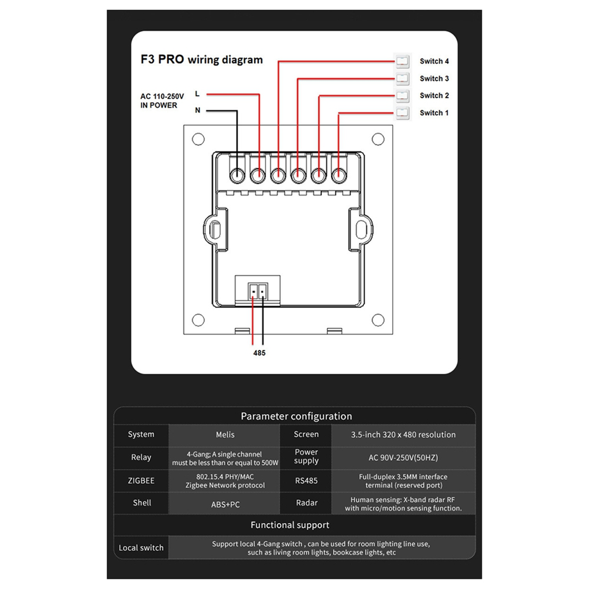 ABQR-interruptor de pared inte - Smart Home Z Wave reseña y precio