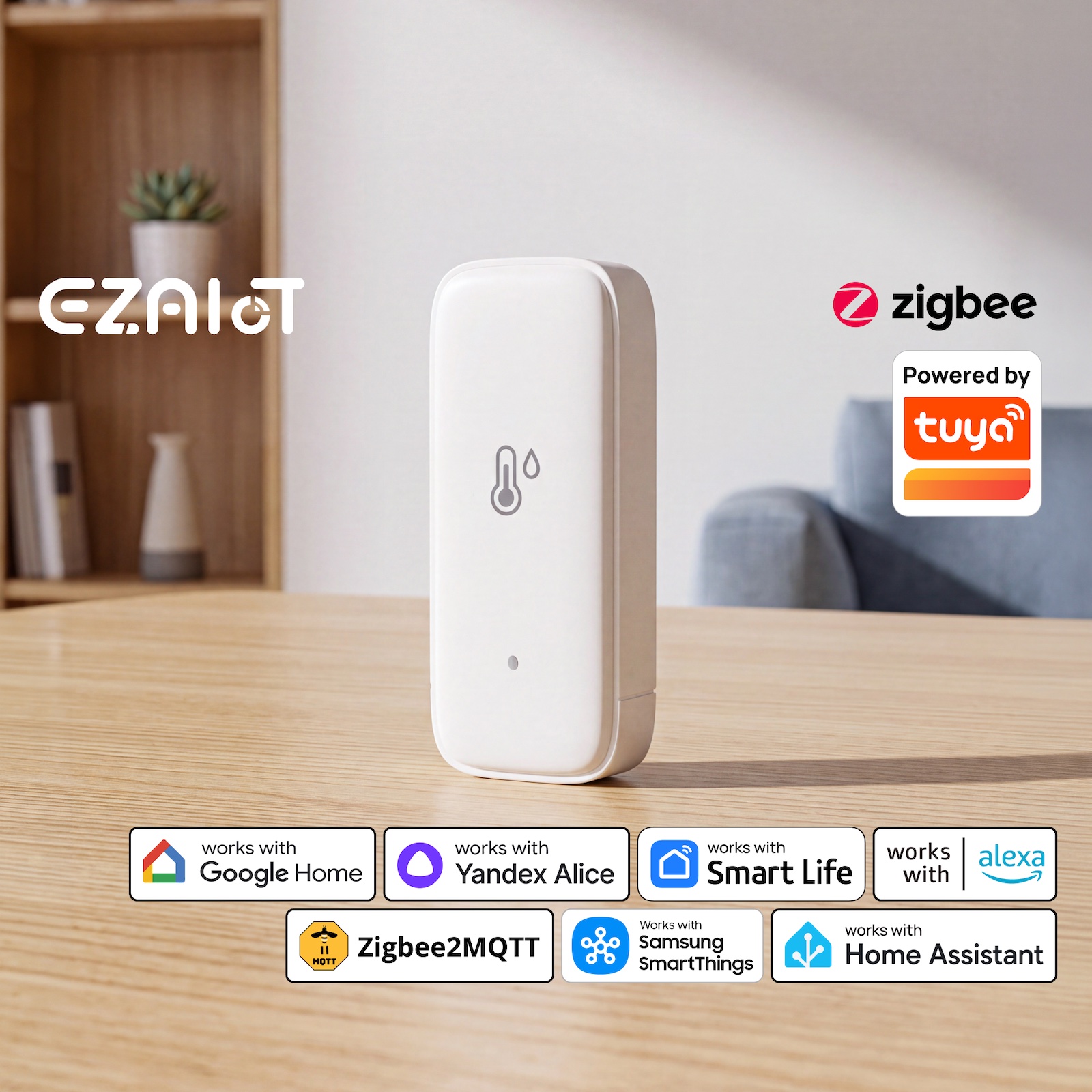 Sensor de temperatura y humeda - Smart Home Hub Samsung reseña y precio