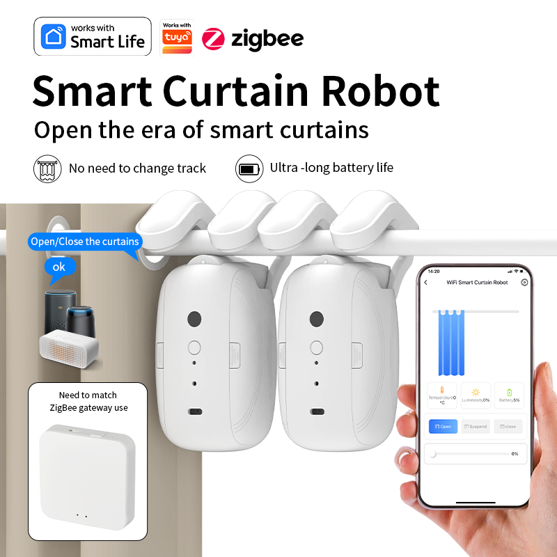 Zigbee-Robot controlador de co - Curtain Motor reseña y precio