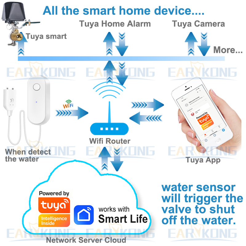 Tuya-Sensor inteligente de fug - Smart Home Ikea reseña y precio