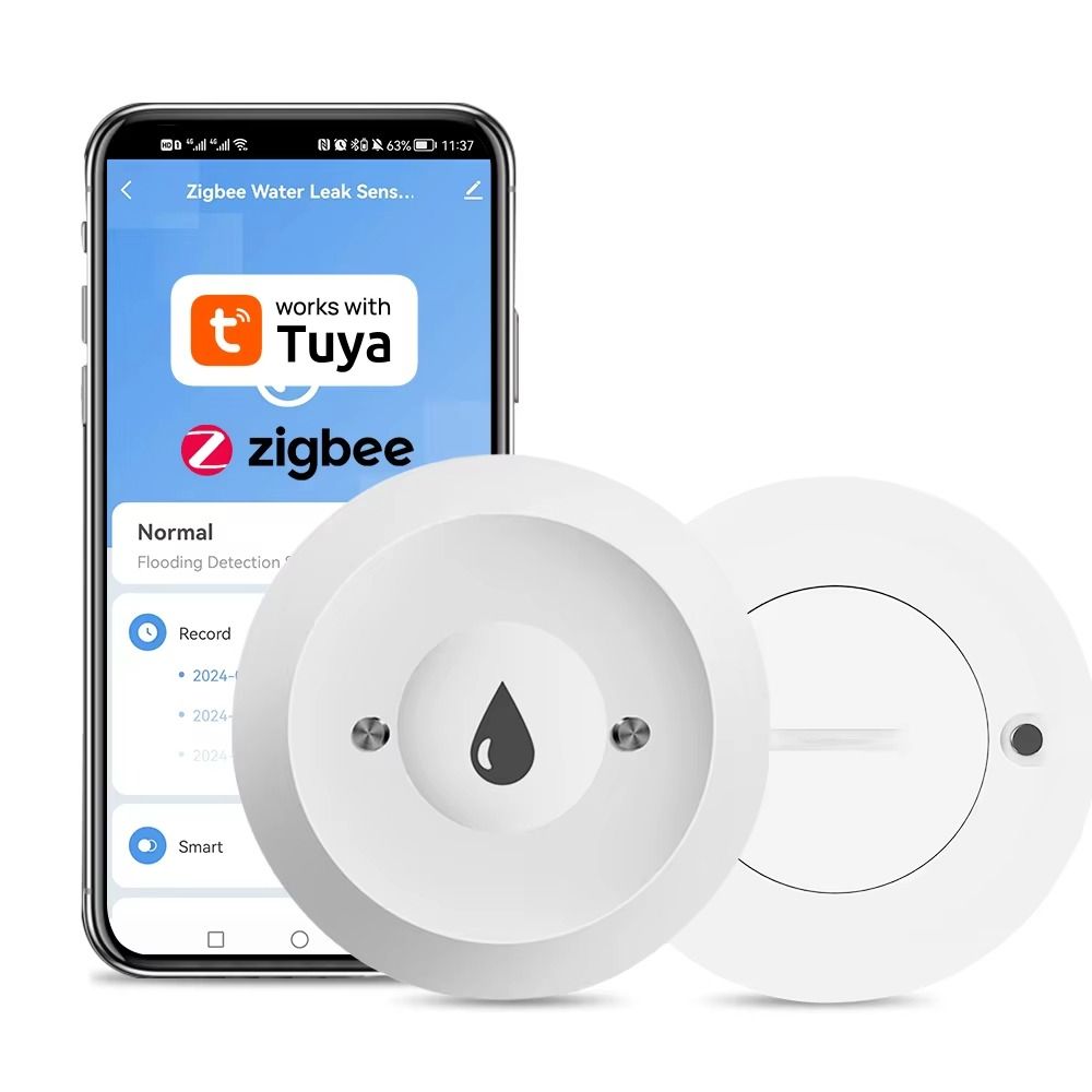 Sensor de Agua ZigBee con Func - Smart Home Zigbee 3.0 reseña y precio